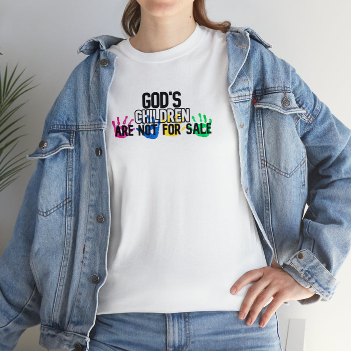 God’s Children are Not For Sale Unisex Heavy Cotton Tee