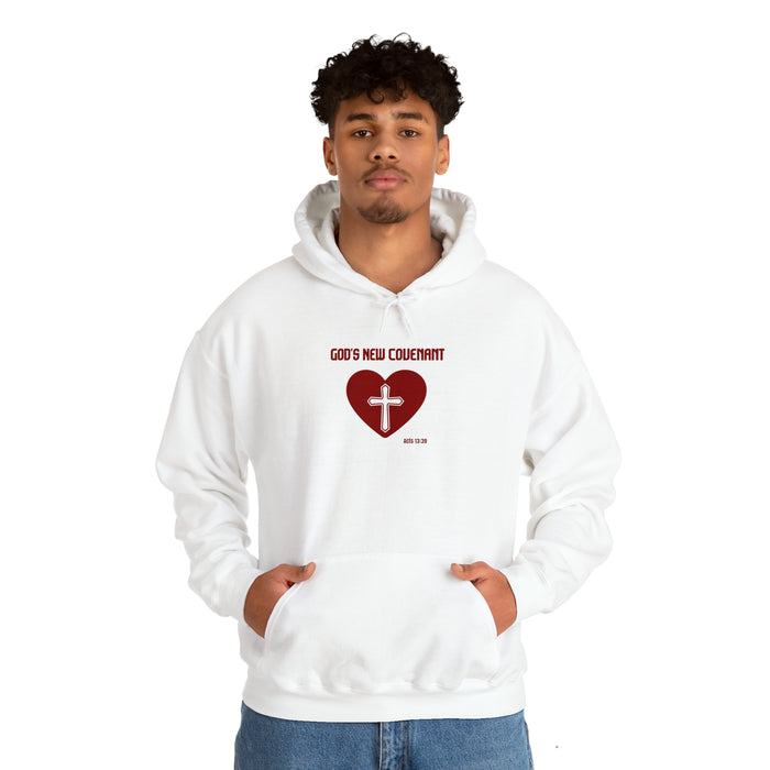 God’s New Covenant Unisex Heavyblend Hooded Sweatshirt