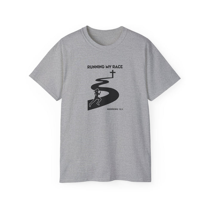 Running My Race Women’s Unisex Ultra Cotton Tee