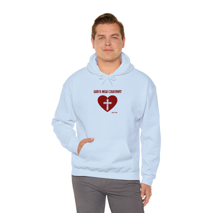 God’s New Covenant Unisex Heavyblend Hooded Sweatshirt