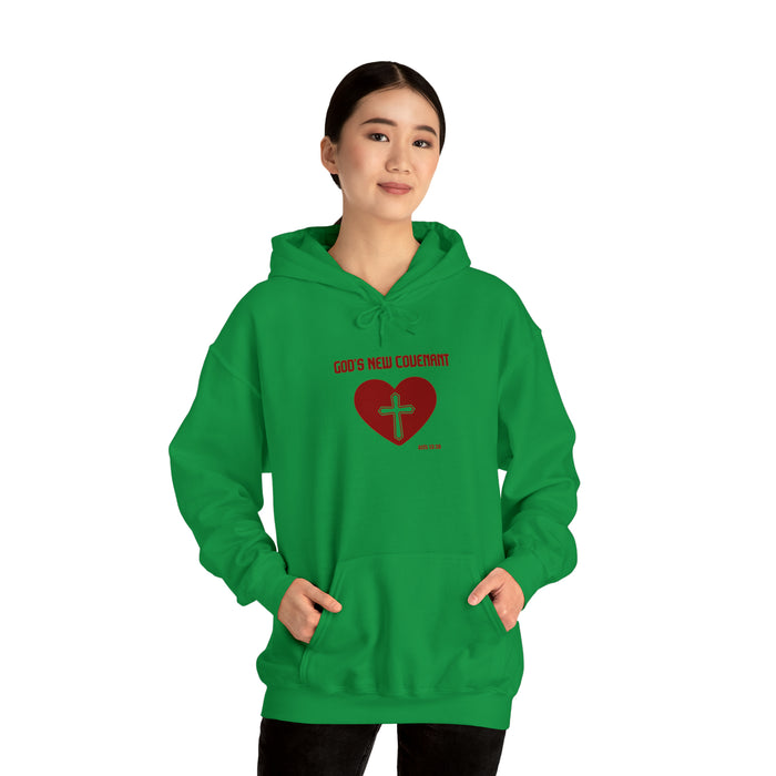 God’s New Covenant Unisex Heavyblend Hooded Sweatshirt