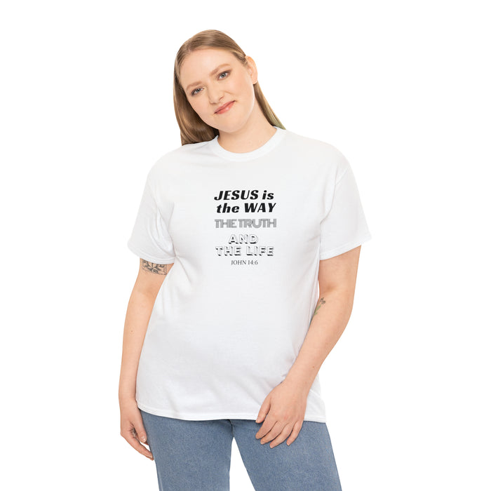 Jesus is the Way Men Unisex Heavy Cotton Tee