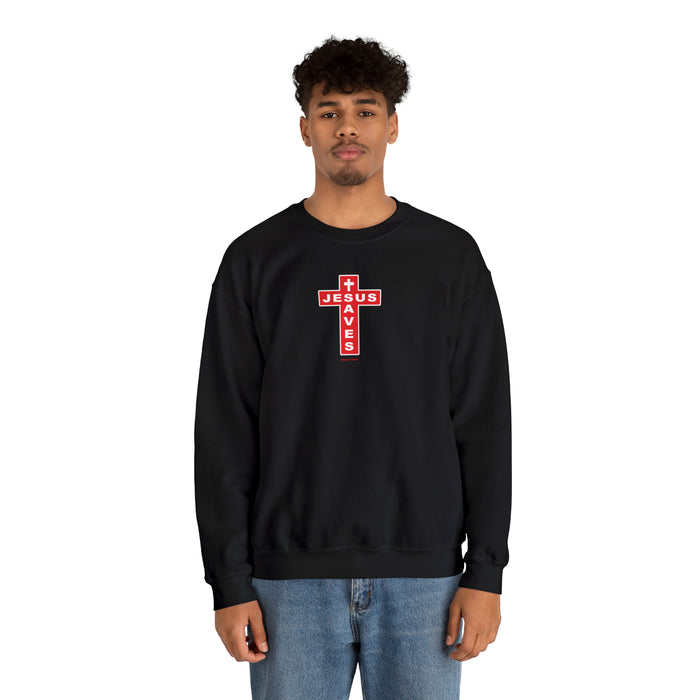 Jesus Saves Men’s Unisex Heavy Blend™ Crewneck Sweatshirt