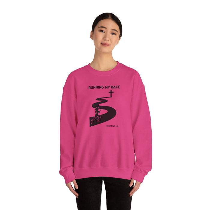 Running My Race Women’s Unisex Heavy Blend™ Crewneck Sweatshirt