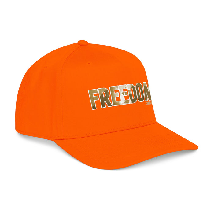 Freedom Embroidered Baseball Cap — Vintage Distressed Military-Inspired Hat