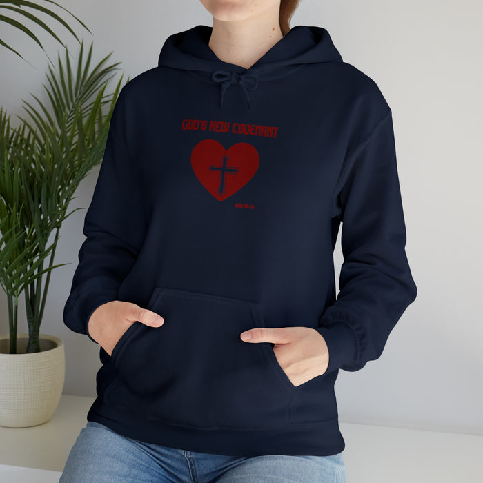 God’s New Covenant Unisex Heavyblend Hooded Sweatshirt