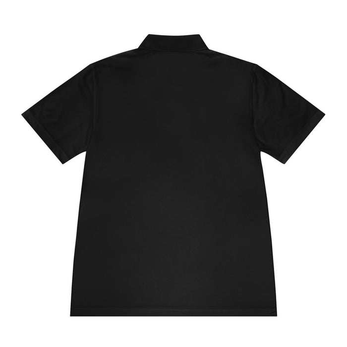 Running My Race Golf Polo Shirt - Minimal Golf Course Logo Performance Mens Sport Polo