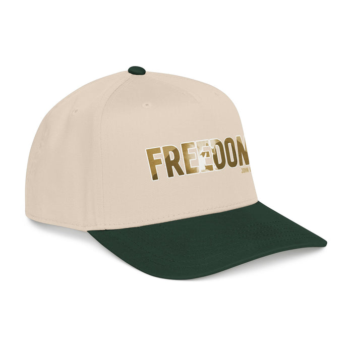 Freedom Embroidered Baseball Cap — Vintage Distressed Military-Inspired Hat