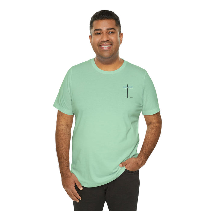 Believe & Be Saved 2.0 (Back Design) Men’s Unisex Jersey Short Sleeve Tee