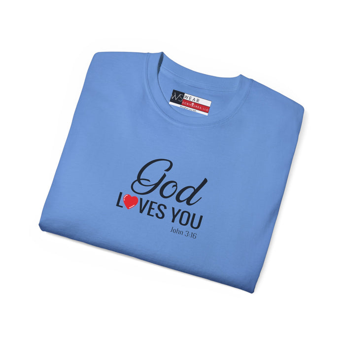 God Loves You Women's Unisex Ultra Cotton Tee