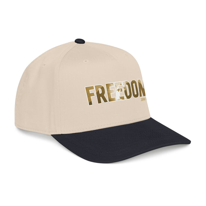 Freedom Embroidered Baseball Cap — Vintage Distressed Military-Inspired Hat