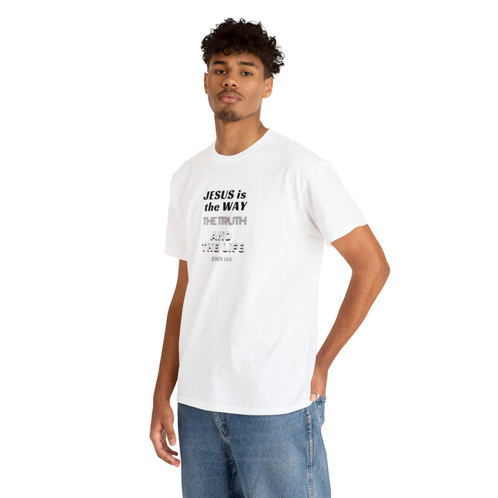 Jesus is the Way Men Unisex Heavy Cotton Tee