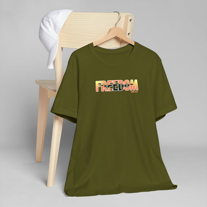 Freedom Sunset T-Shirt — Minimalist Pride Freedom Graphic Tee