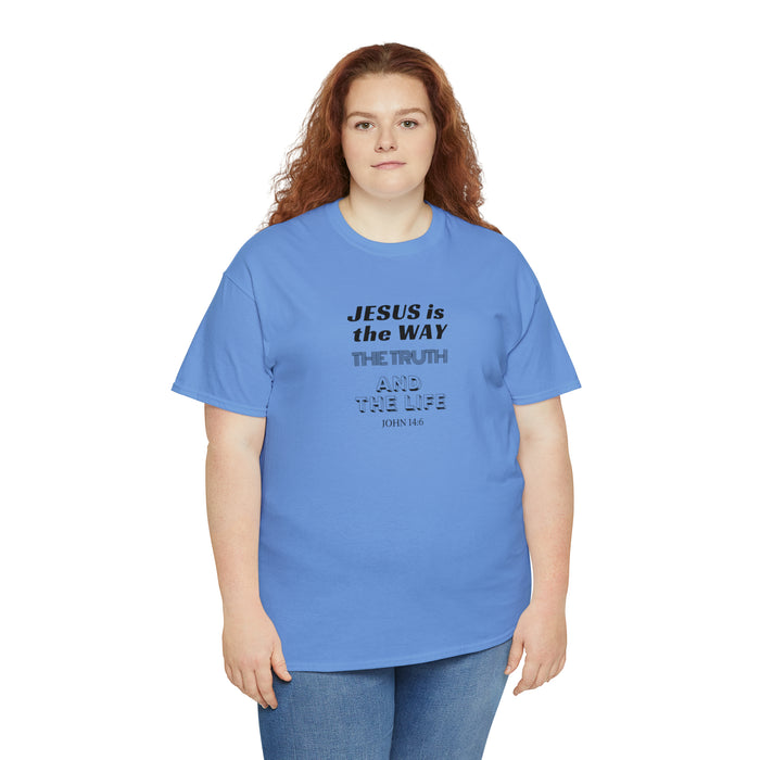 Jesus is the Way Men Unisex Heavy Cotton Tee