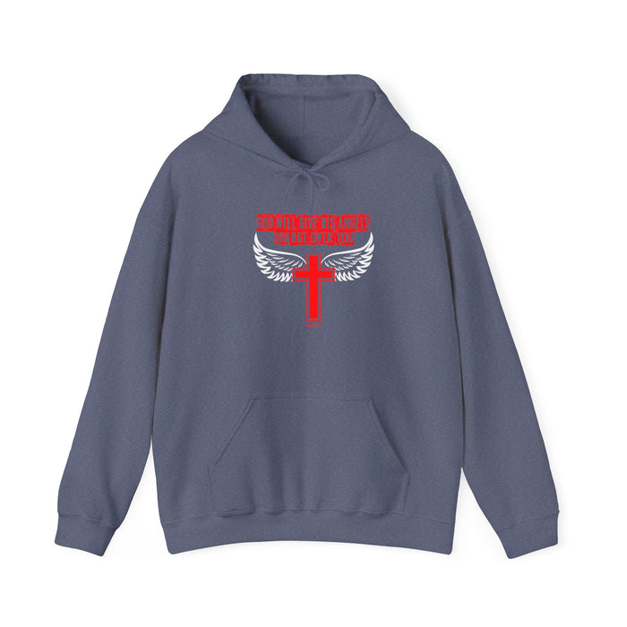 God Will Give His Angels Charge Over You Men’s Unisex Heavy Blend™ Hooded Sweatshirt