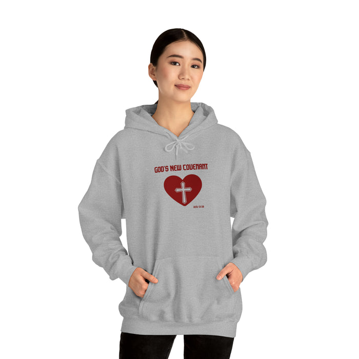 God’s New Covenant Unisex Heavyblend Hooded Sweatshirt