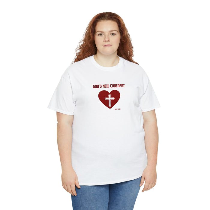 God’s New Covenant Women’s Unisex Heavy Cotton Tee