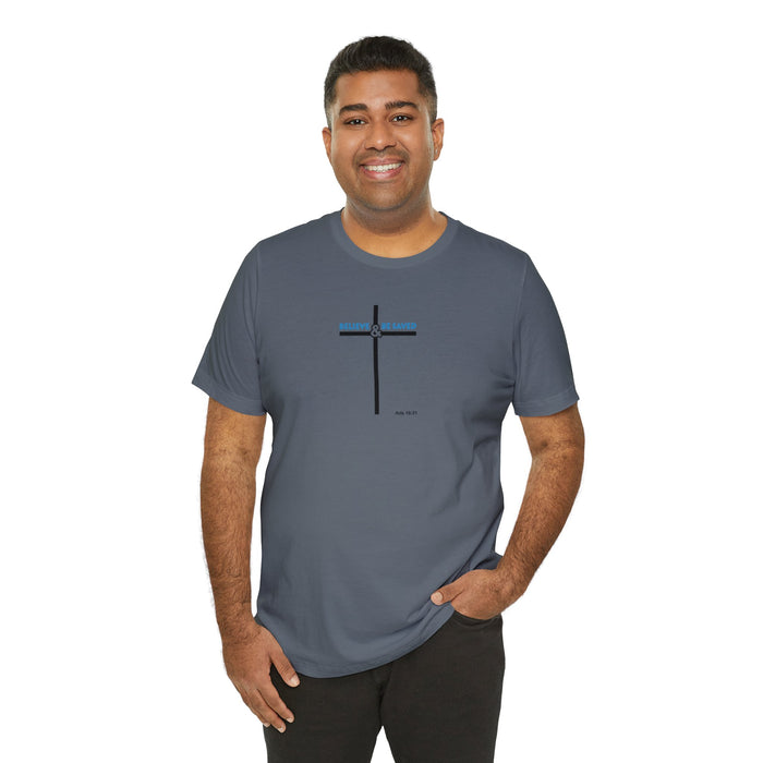 Believe & Be Saved 2.0 Men’s Unisex Jersey Short Sleeve Tee