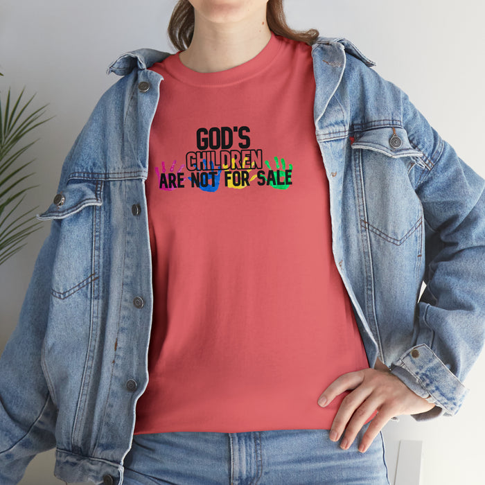 God’s Children are Not For Sale Unisex Heavy Cotton Tee