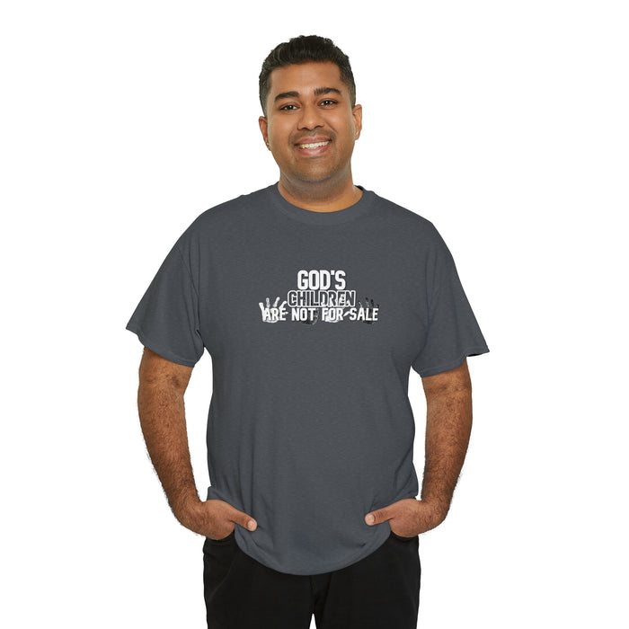 God’s Children are Not for Sale Women’s Unisex Heavy Cotton Tee