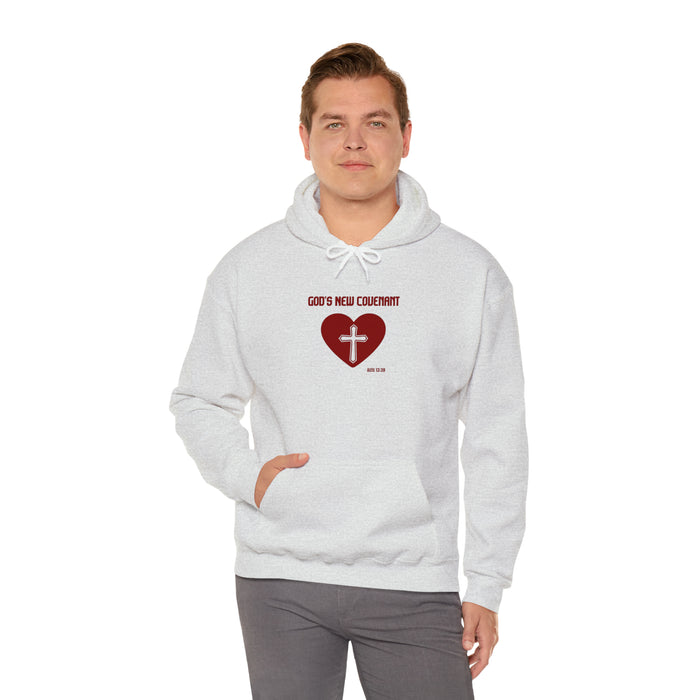 God’s New Covenant Unisex Heavyblend Hooded Sweatshirt