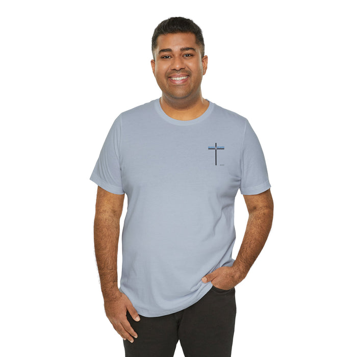 Believe & Be Saved 2.0 (Back Design) Men’s Unisex Jersey Short Sleeve Tee