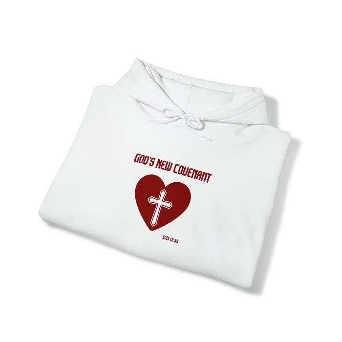 God’s New Covenant Unisex Heavyblend Hooded Sweatshirt