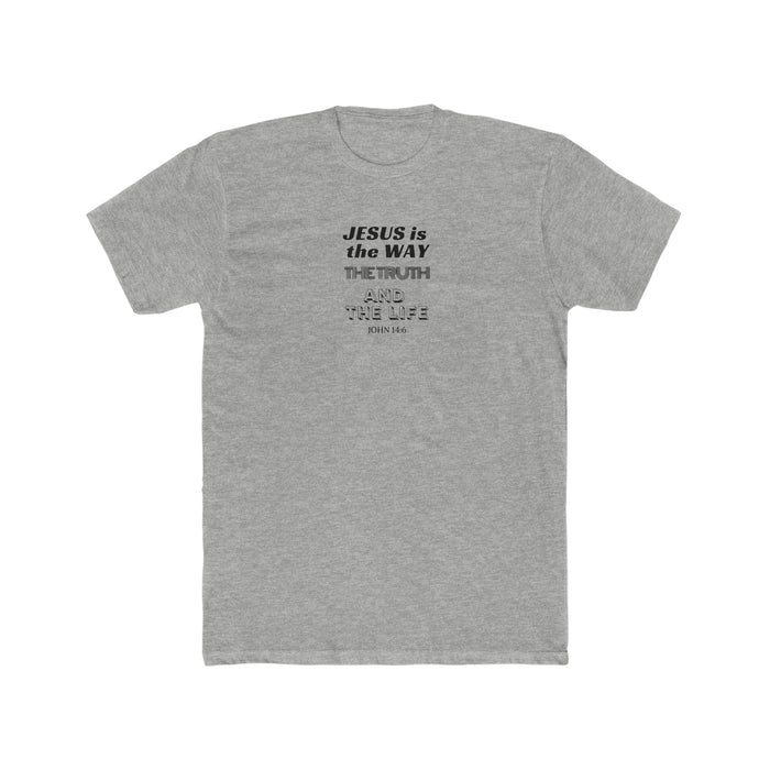 Jesus is the Way Men's Cotton Crew Tee