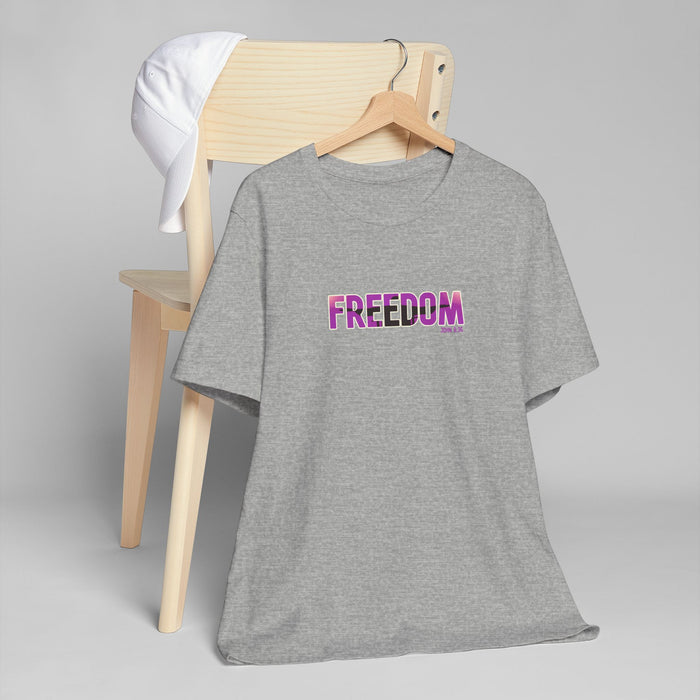 Freedom Graphic Tee — Bold Pink Gradient "FREEDOM" T-Shirt