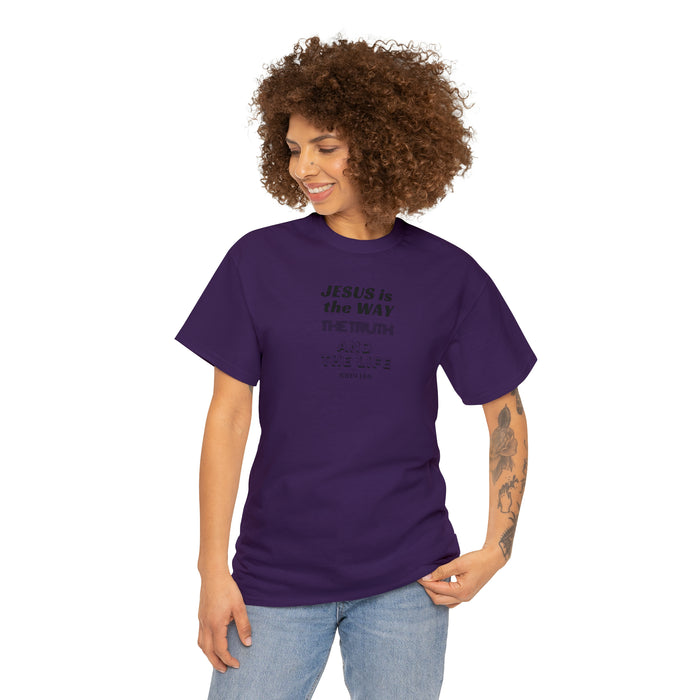 Jesus Is The Way Women Unisex Heavy Cotton Tee