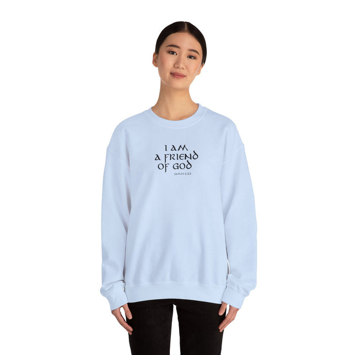 I Am A Friend Of God Women Unisex Heavy Blend™ Crewneck Sweatshirt