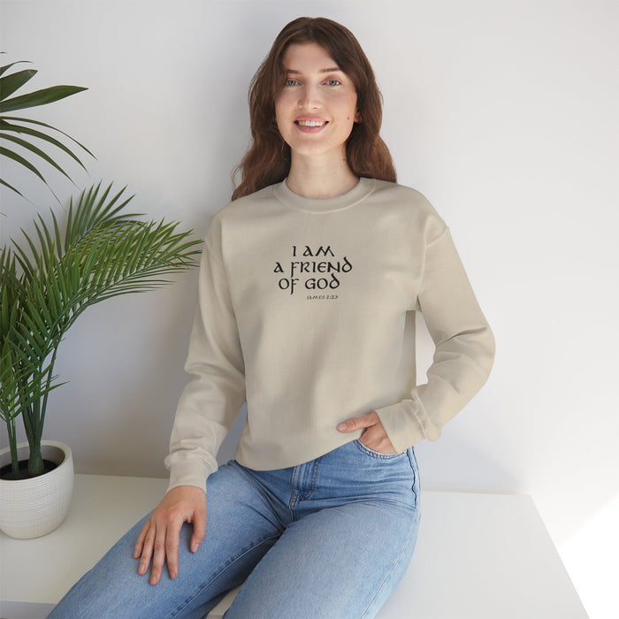 I Am A Friend Of God Men Unisex Heavy Blend™ Crewneck Sweatshirt