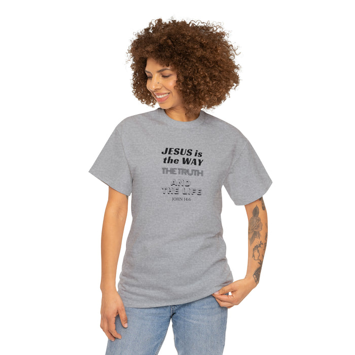 Jesus is the Way Men Unisex Heavy Cotton Tee