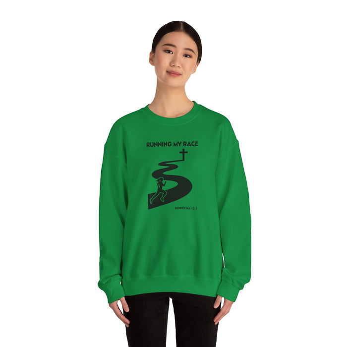 Running My Race Women’s Unisex Heavy Blend™ Crewneck Sweatshirt