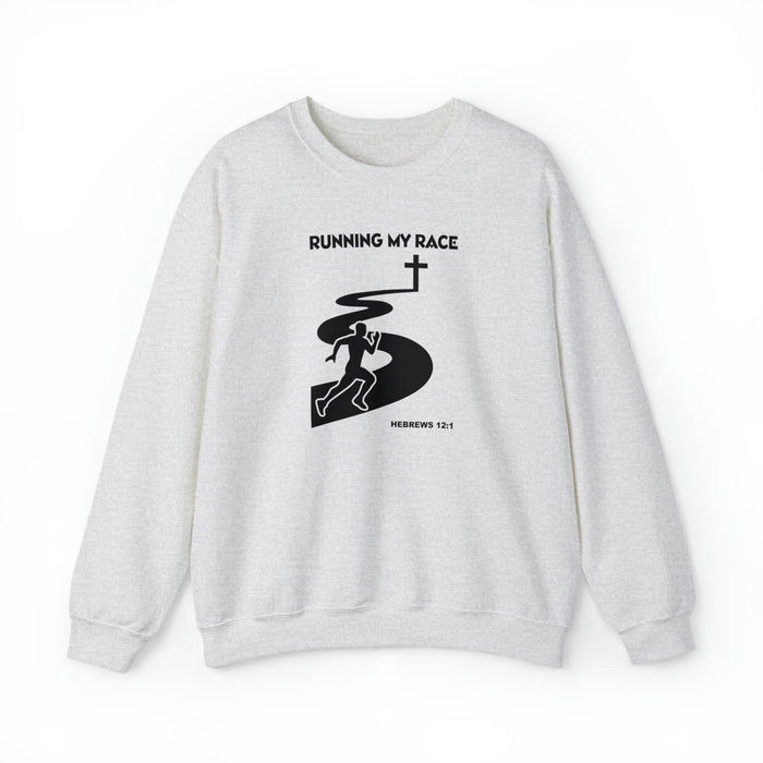 Running My Race Men’s Unisex Heavy Blend™ Crewneck Sweatshirt