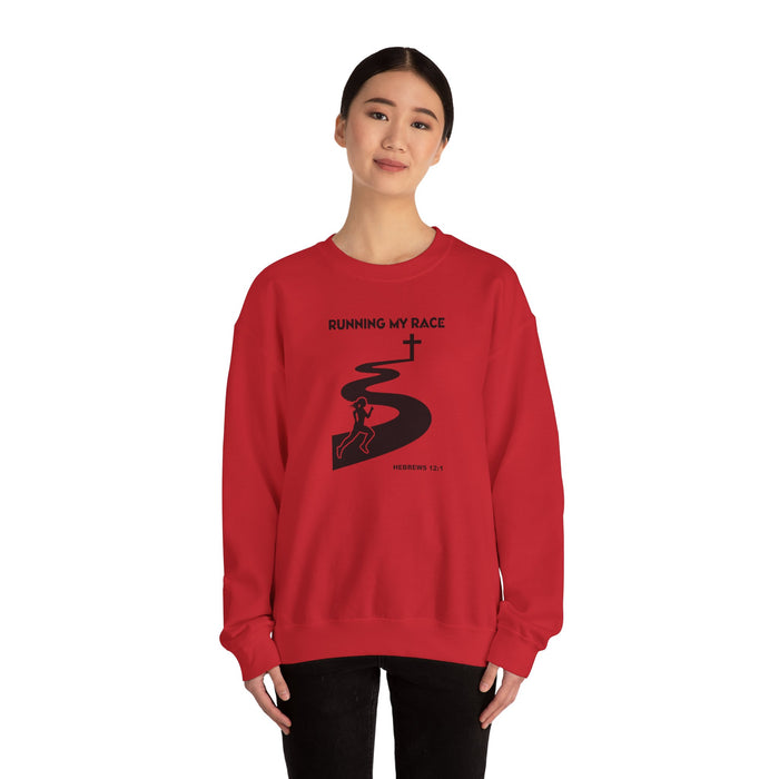 Running My Race Women’s Unisex Heavy Blend™ Crewneck Sweatshirt