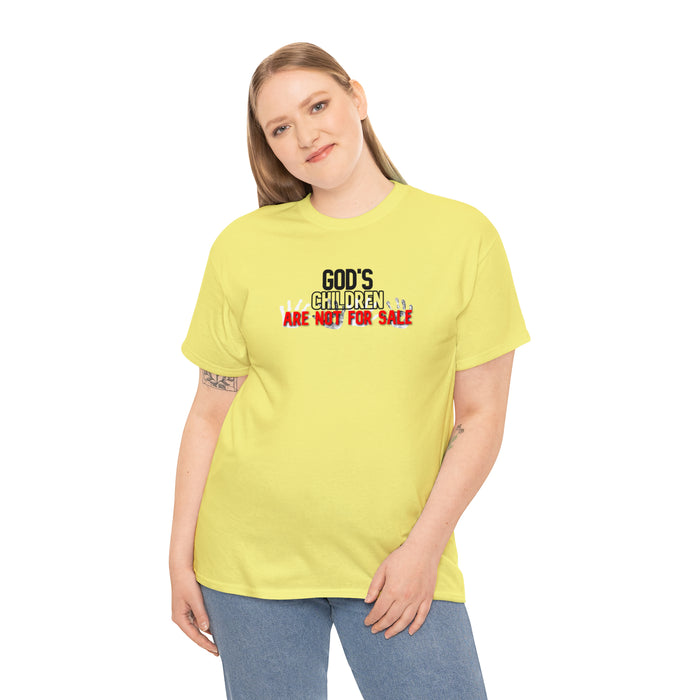 God’s Children are Not for Sale Women’s Unisex Heavy Cotton Tee