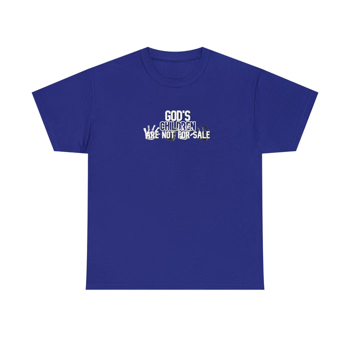 God’s Children are Not for Sale Women’s Unisex Heavy Cotton Tee