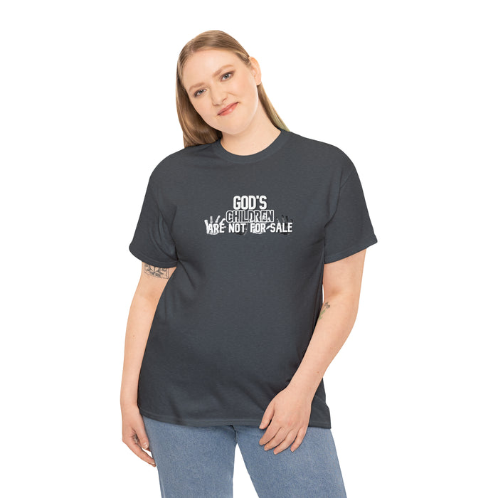 God’s Children are Not for Sale Women’s Unisex Heavy Cotton Tee