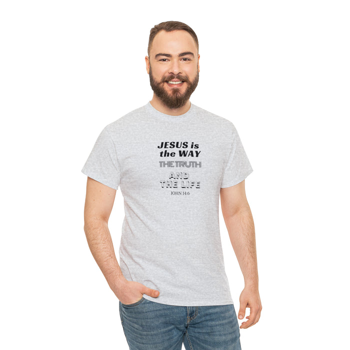 Jesus is the Way Men Unisex Heavy Cotton Tee