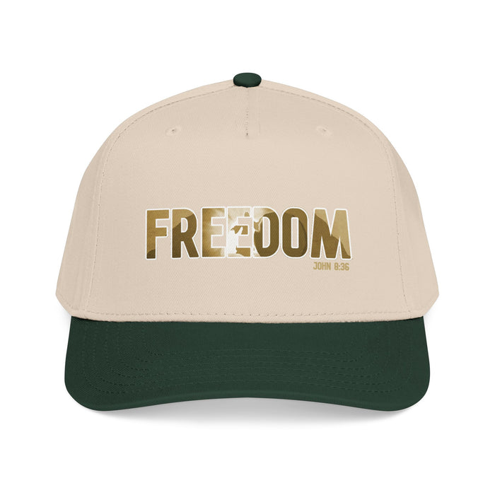 Freedom Embroidered Baseball Cap — Vintage Distressed Military-Inspired Hat