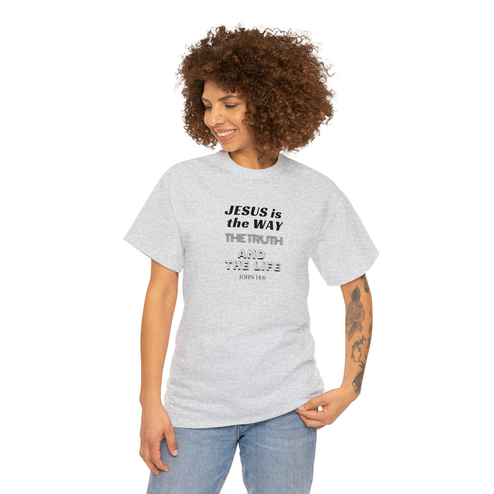 Jesus is the Way Men Unisex Heavy Cotton Tee