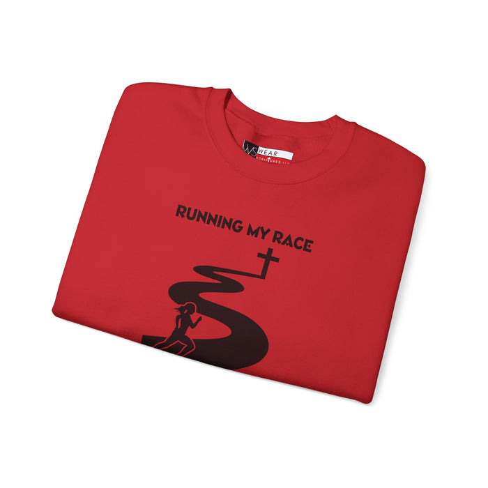 Running My Race Women’s Unisex Heavy Blend™ Crewneck Sweatshirt