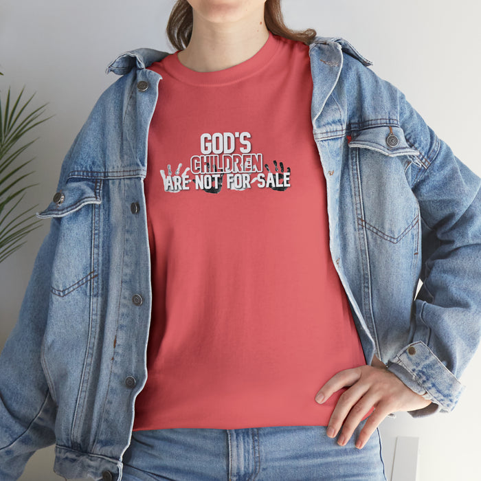 God’s Children are Not for Sale Women’s Unisex Heavy Cotton Tee