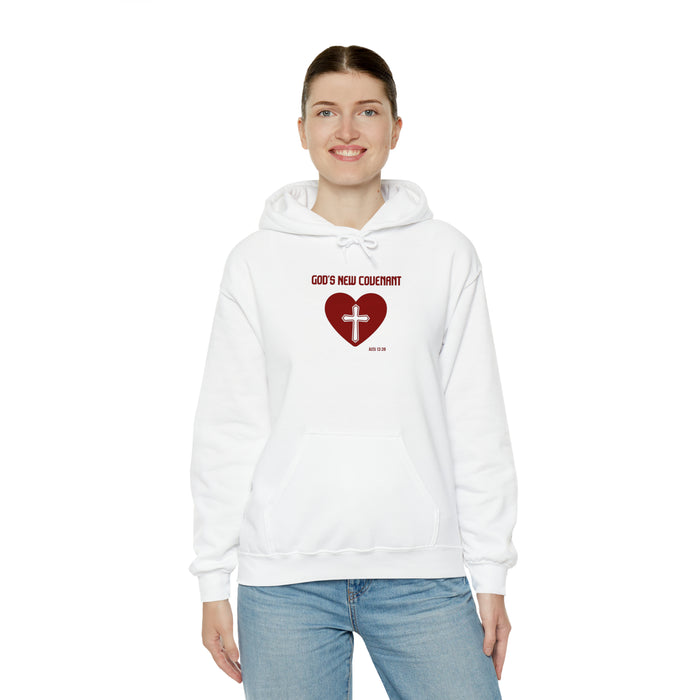 God’s New Covenant Unisex Heavyblend Hooded Sweatshirt