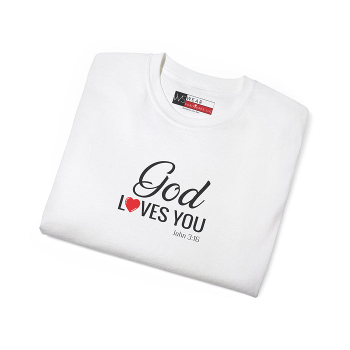 God Loves You Women's Unisex Ultra Cotton Tee