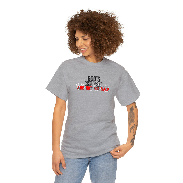 God’s Children are Not for Sale Women’s Unisex Heavy Cotton Tee