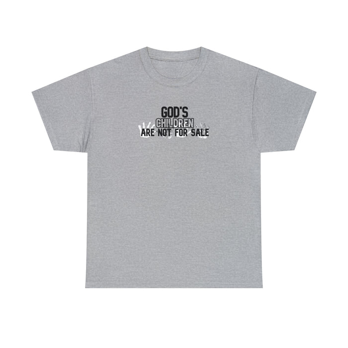 God’s Children are Not For Sale Men’s Unisex Heavy Cotton Tee