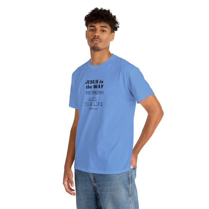 Jesus is the Way Men Unisex Heavy Cotton Tee