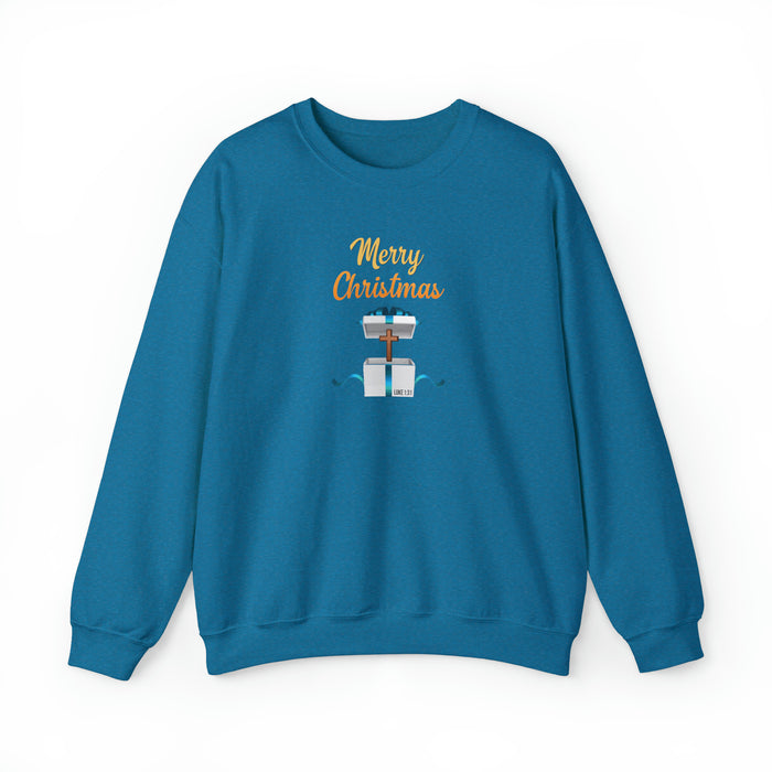 Merry Christmas Men Unisex Heavy Blend™ Crewneck Sweatshirt